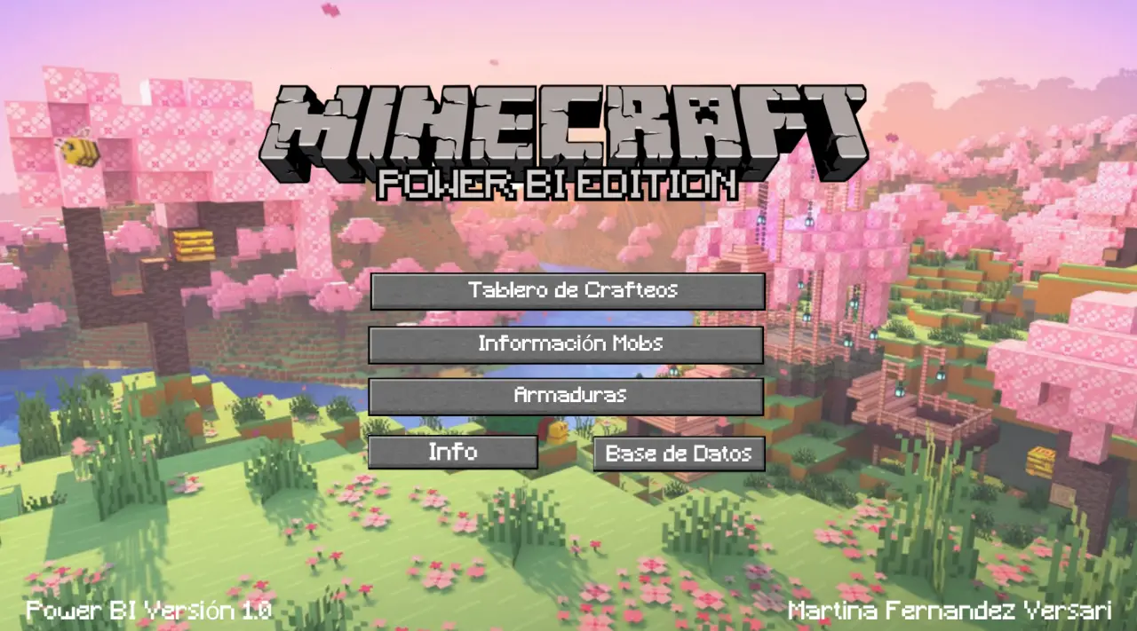 Dashboard de Minecraft