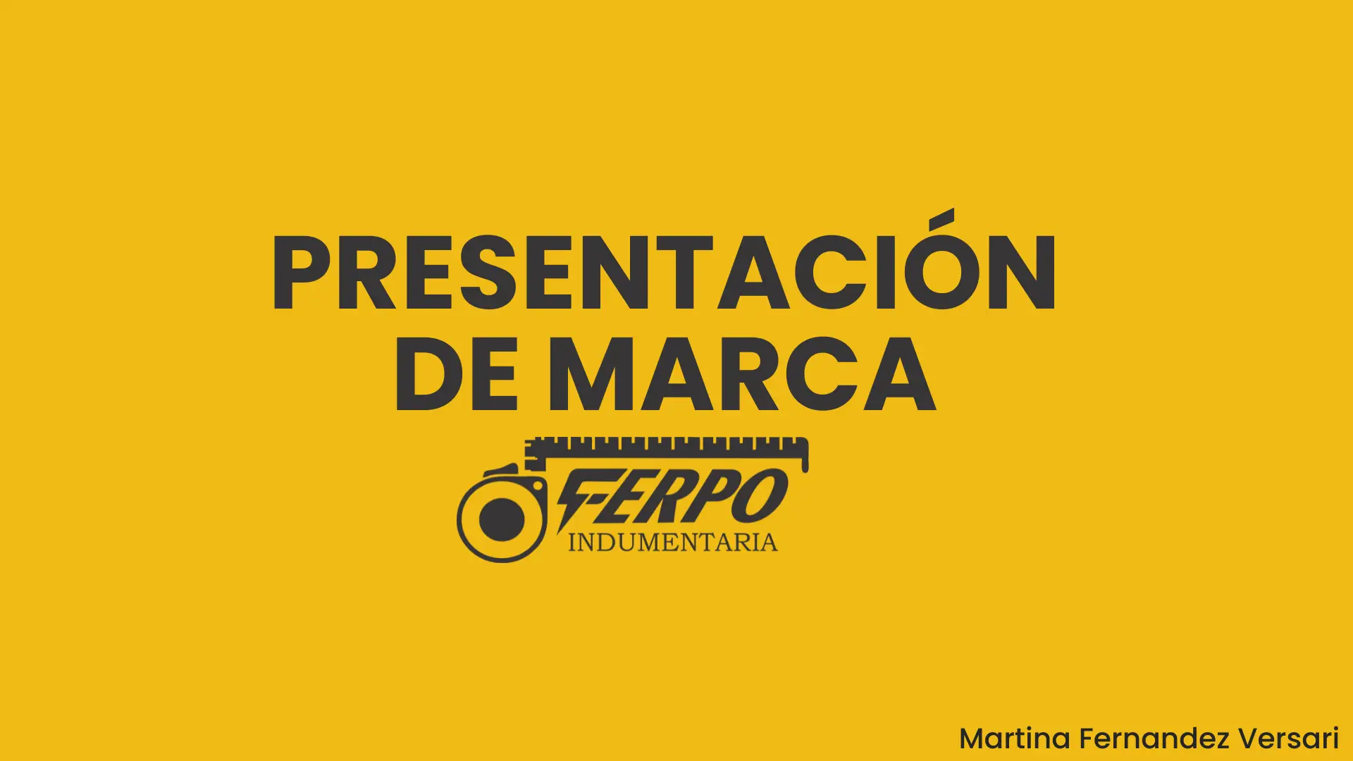 Presentación de marca y trabajos varios